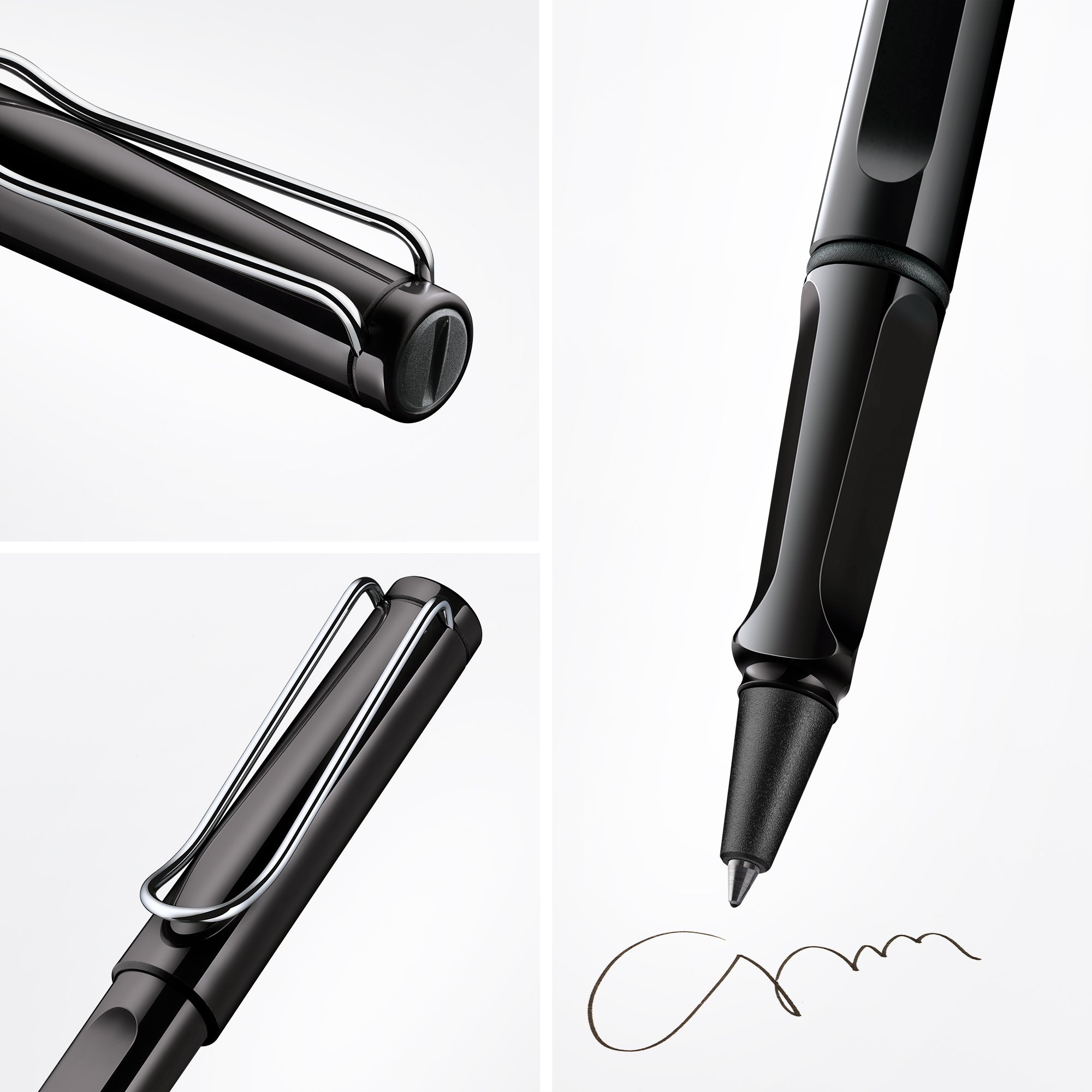 LAMY safari shiny black Rollerball pen
