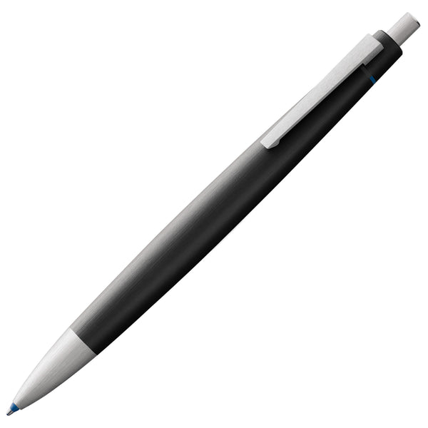 LAMY 2000 black multicolours pen / displayed automatic colour selection / fibreglass / fittings: stainless steel, matt brushed finish / with refills LAMY M 21 black, blue, red and green 