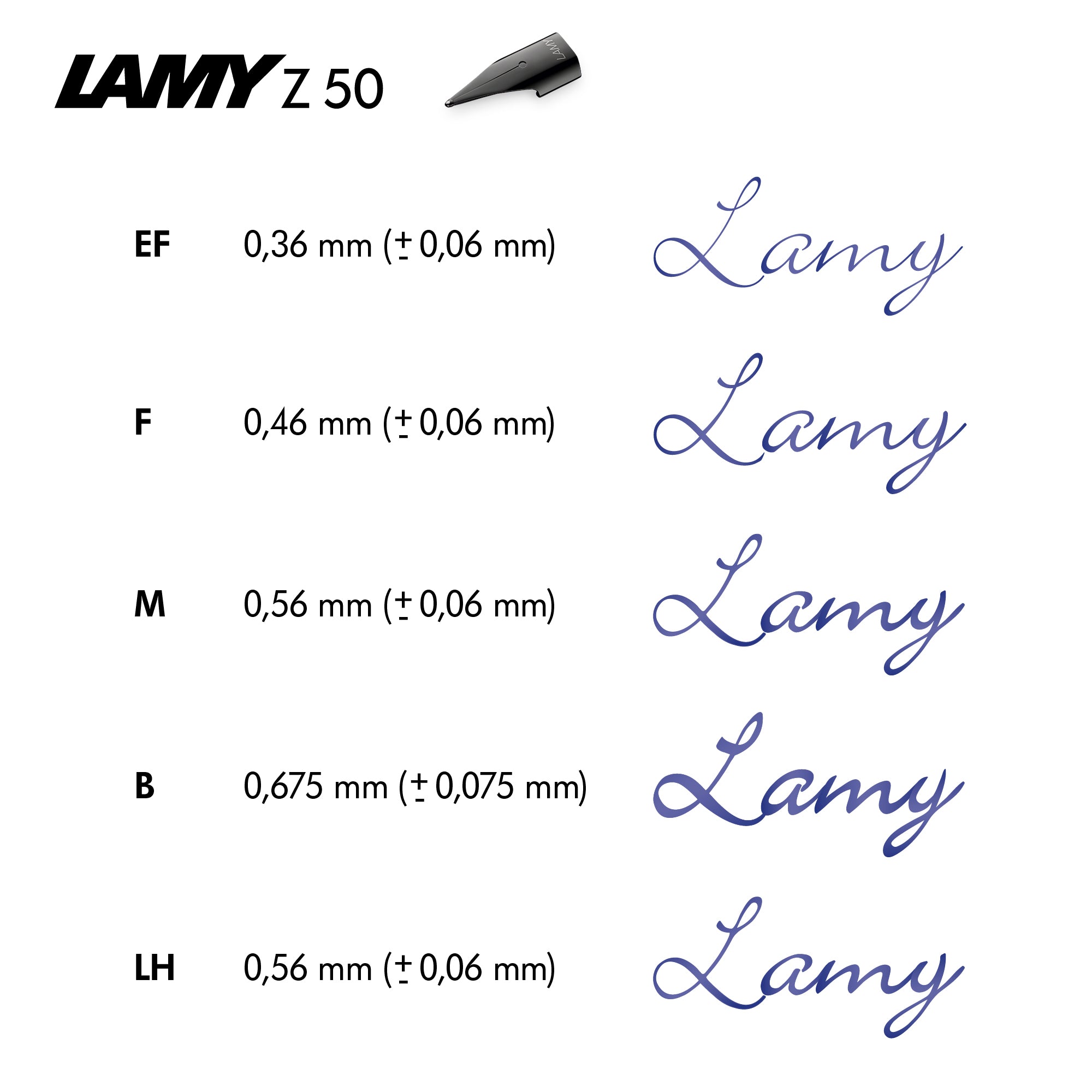 LAMY Z50 black nib