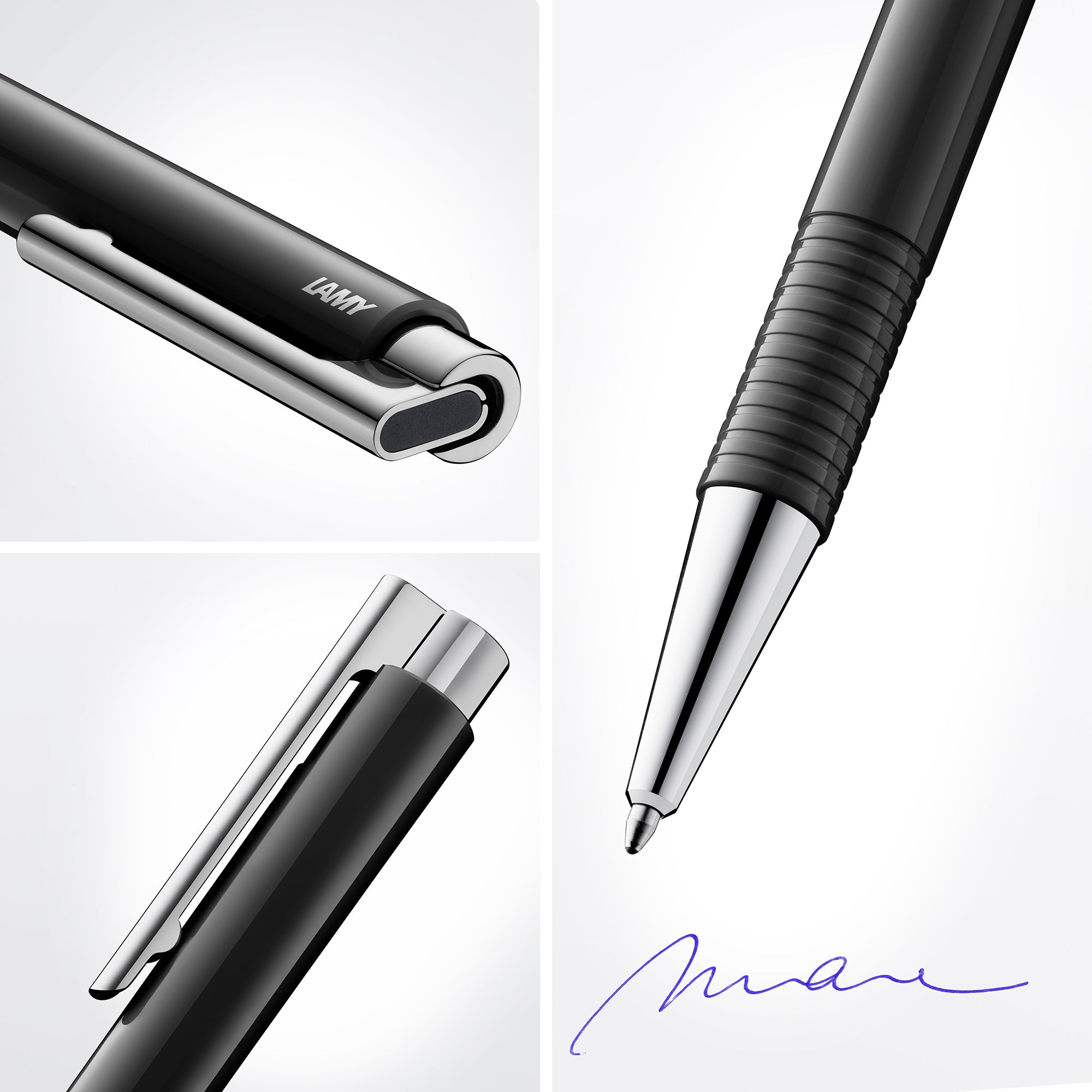 LAMY logo M+ shiny black ballpoint pen