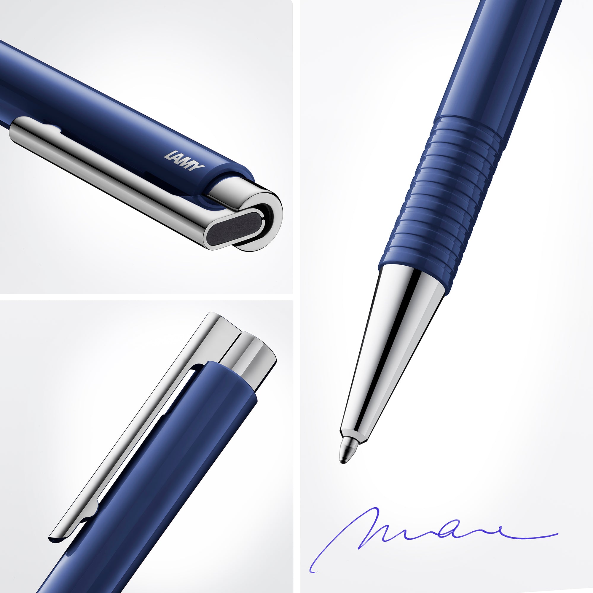 LAMY logo M+ blue ballpoint pen