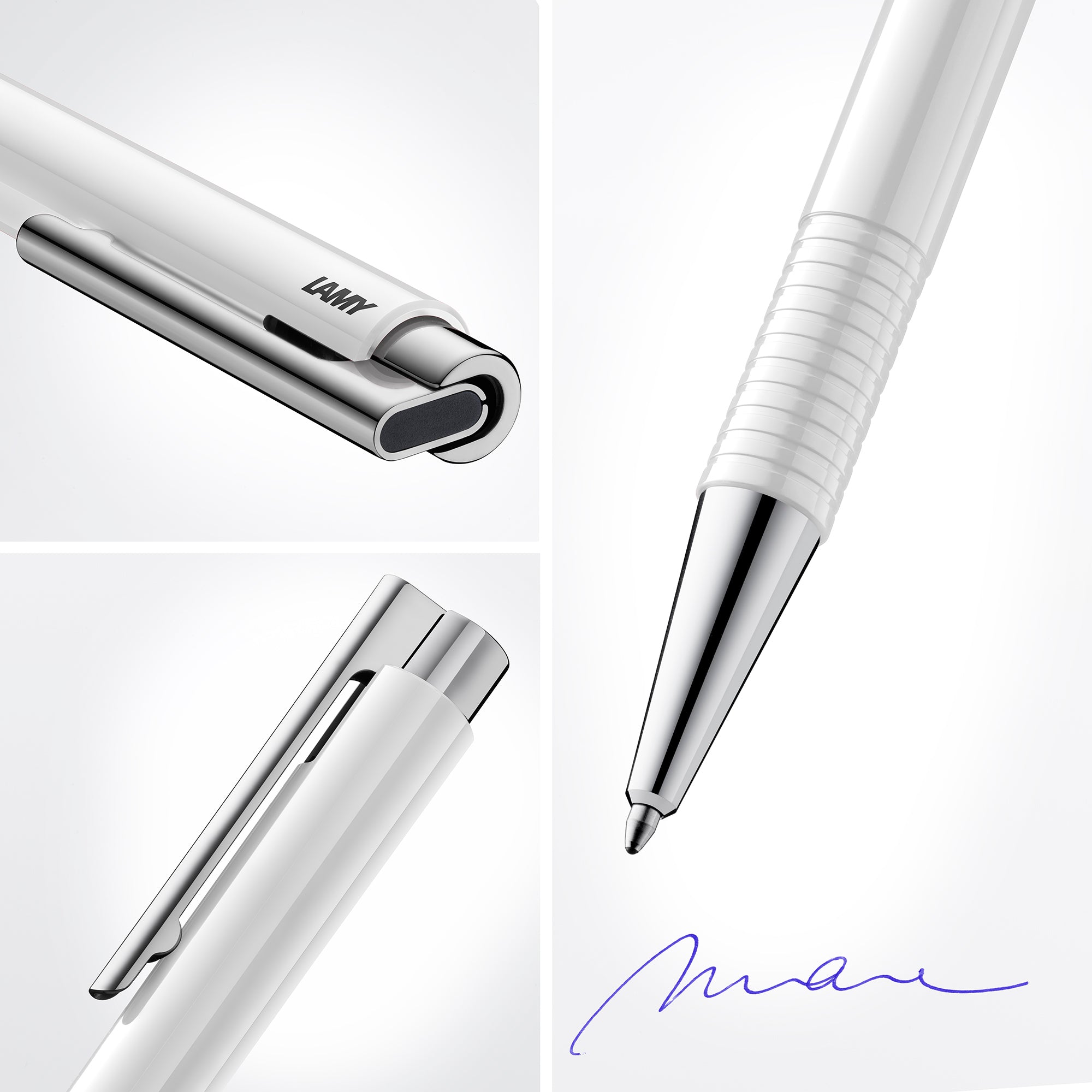 LAMY logo M+ white ballpoint pen