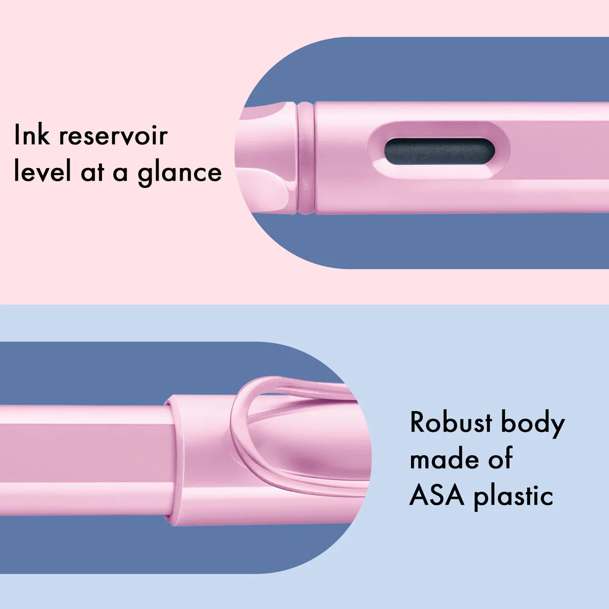 LAMY safari light rose reservoarpenna