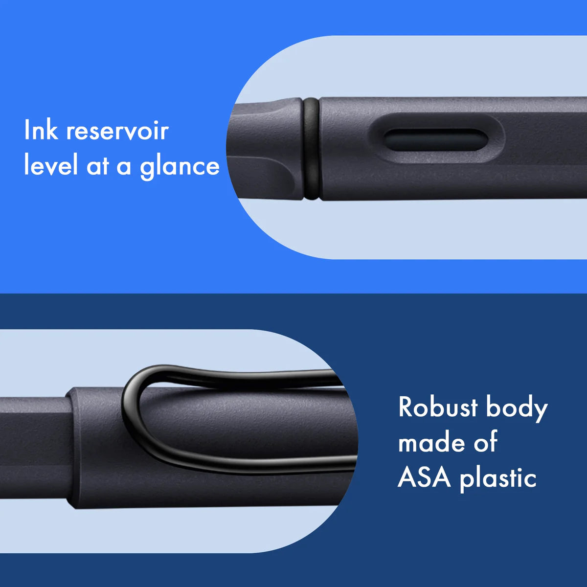 LAMY safari steel black reservoarpenna