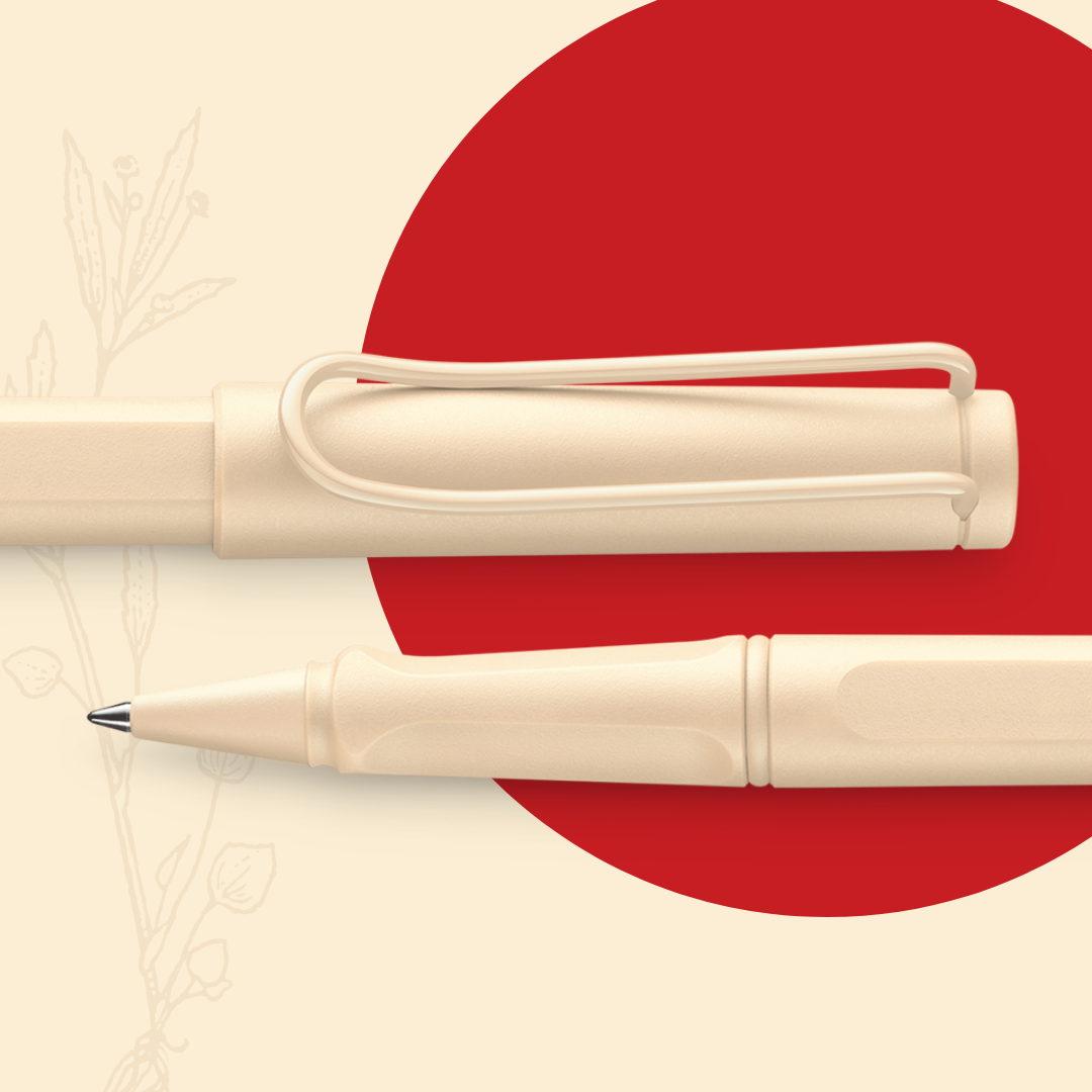 LAMY safari cream rollerball pen