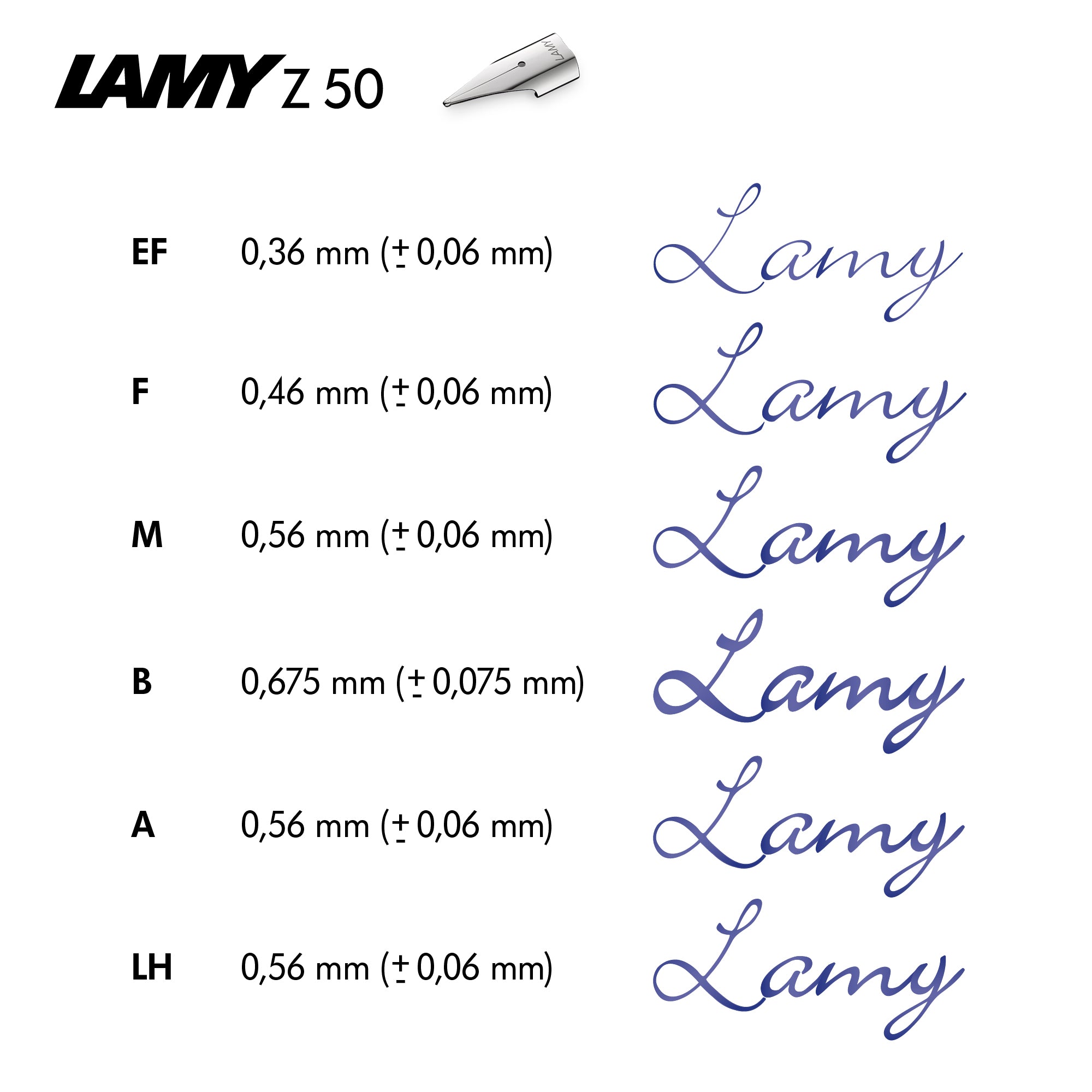 LAMY Z50 stainless steel nib