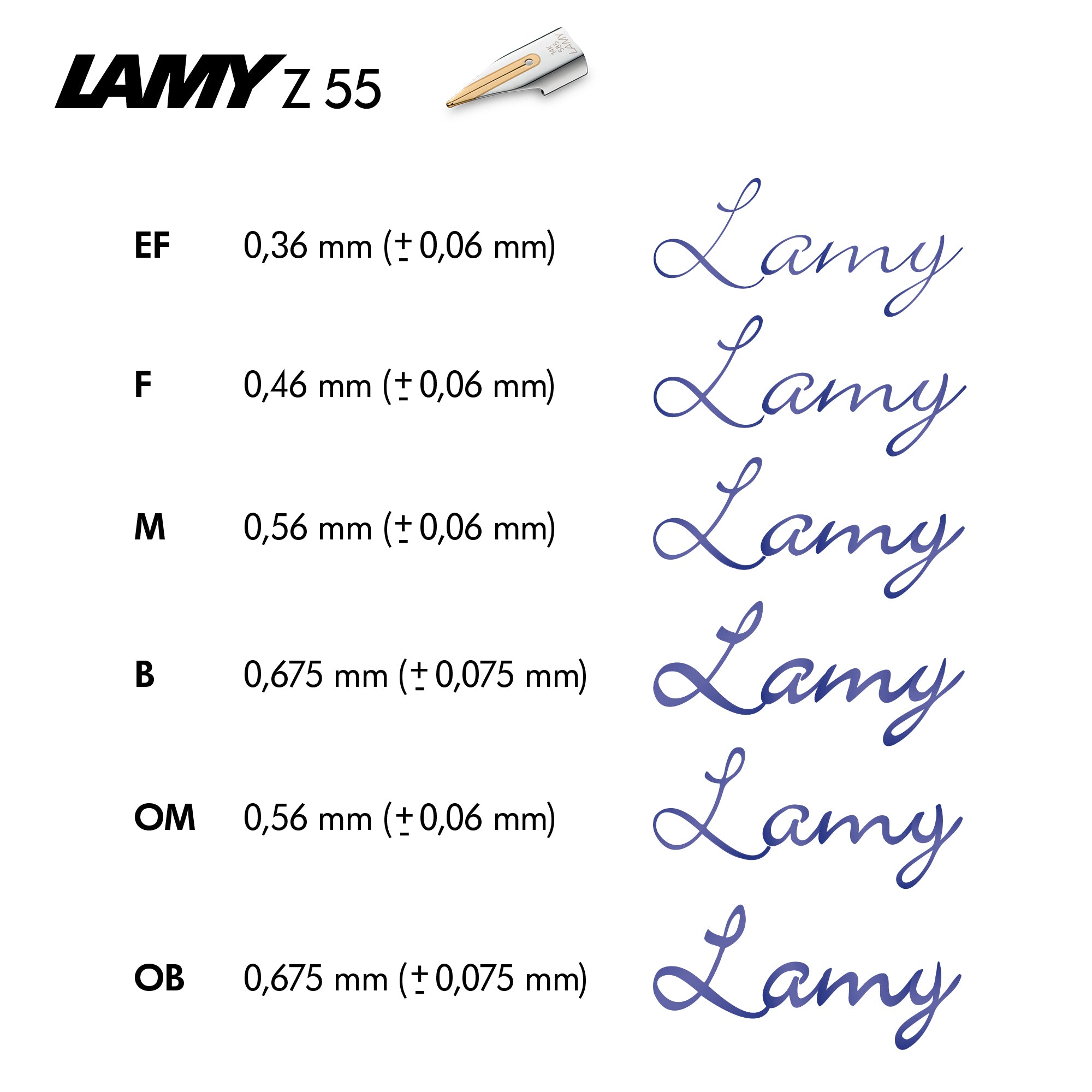 LAMY Z55 14 kt. Gold Bicolour Nib