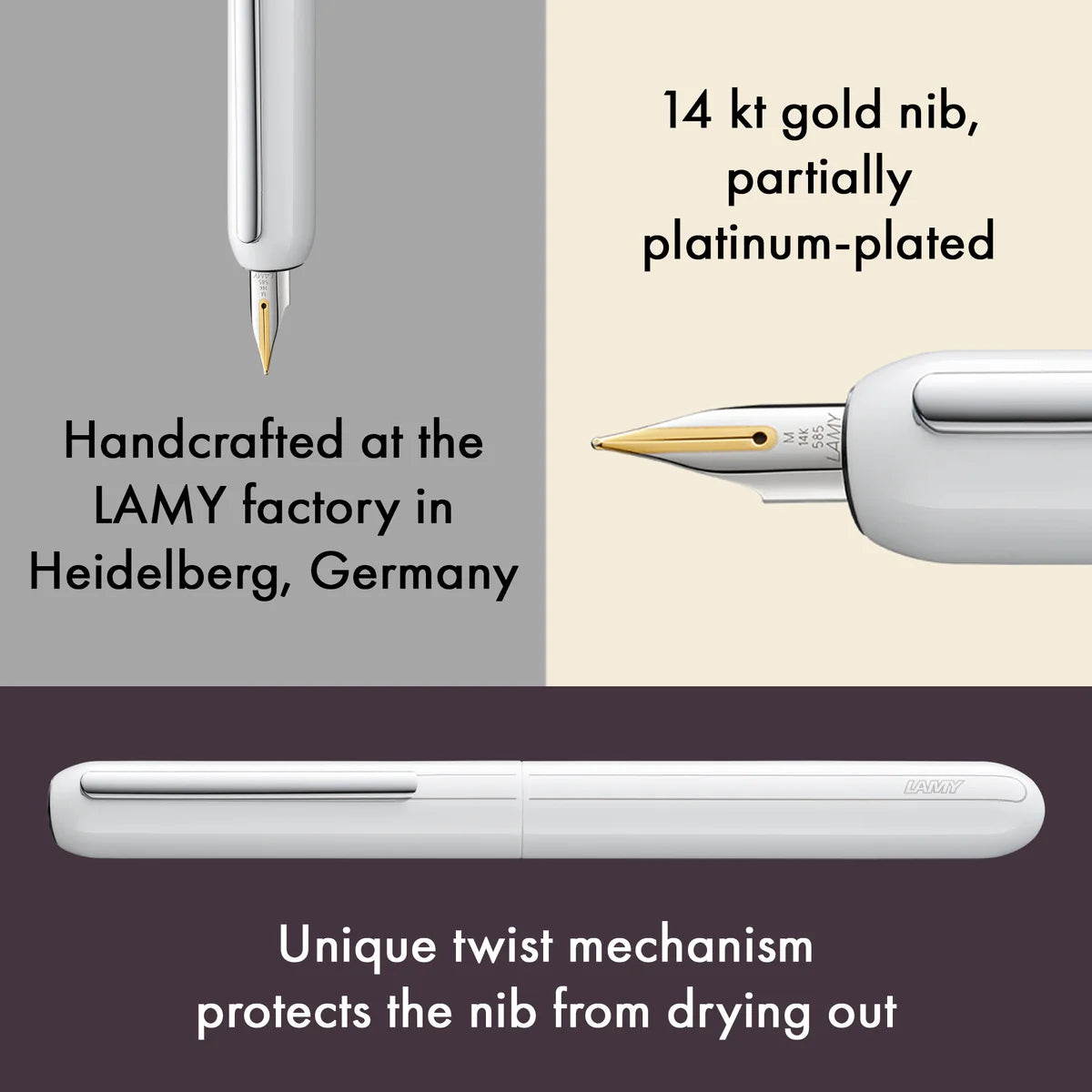 LAMY dialog 3 pianowhite Fountain pen