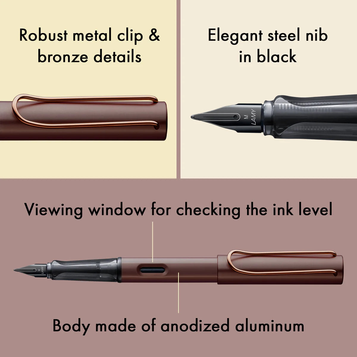 LAMY Lx marron Reservoarpenna