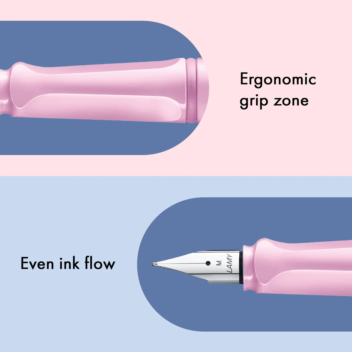 LAMY safari light rose reservoarpenna