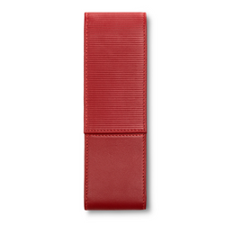 LAMY A315 Premium Leather Pen Pouch Red for 2 pens