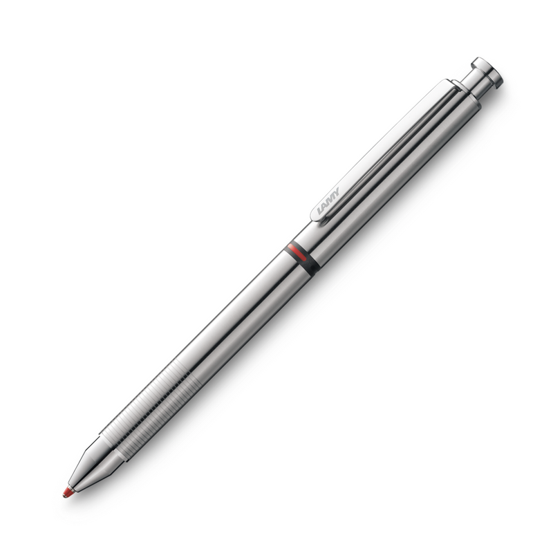 LAMY st tri pen matt steel - with red marker